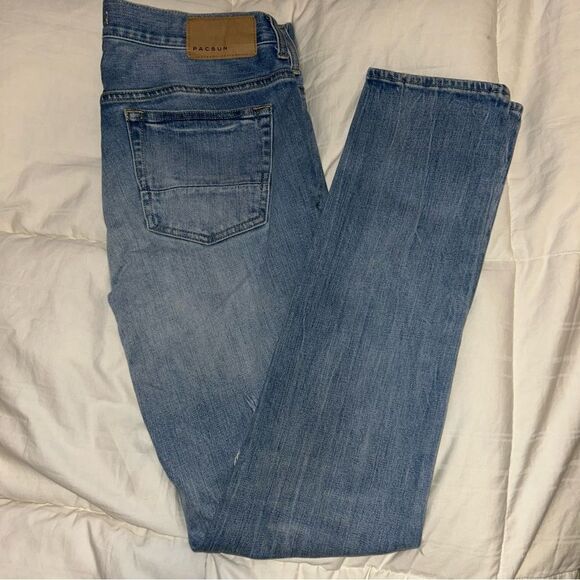PacSun Men’s Stacked Skinny Ripped Jeans​ - Picture 1 of 6